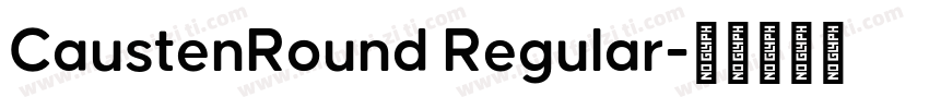 CaustenRound Regular字体转换
